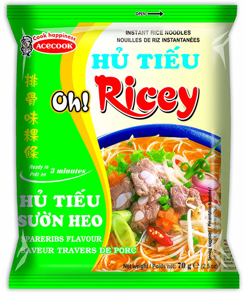 Oh! Ricey Instant Rice Noodles Spare Rib Flavour