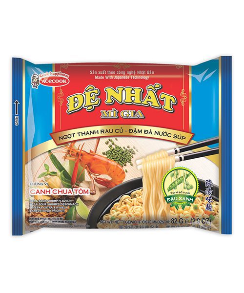 De Nhat Mi Gia Instant Noodles Hot & Sour Shrimp Flavour