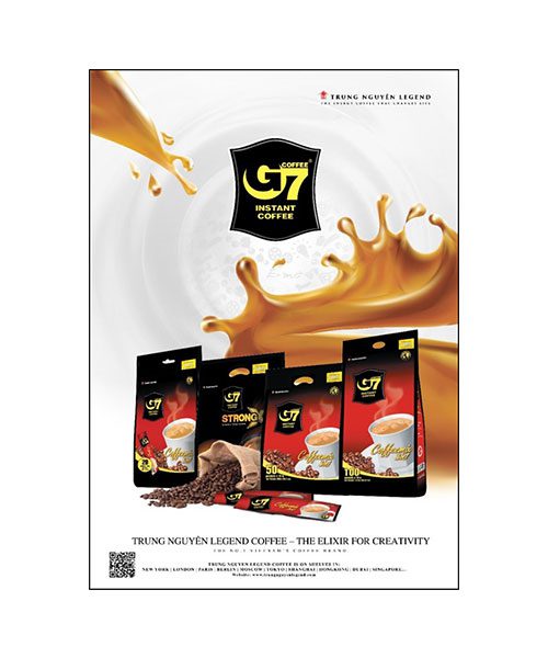 G7 & Trung Nguyen Coffee Poster A4 Size