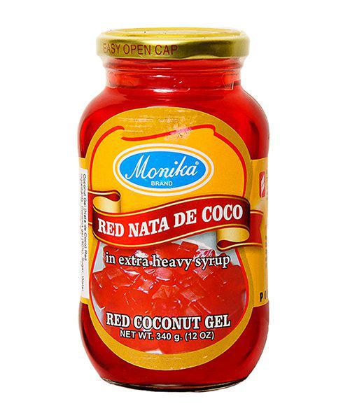 Monika Preserves Coconut Gel (Nata De Coco) Red