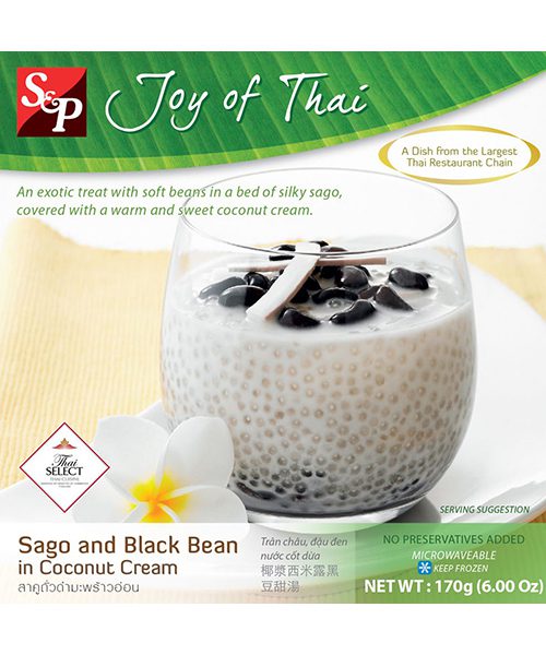 S&P FROZEN Sago & Black Bean in Coconut Cream