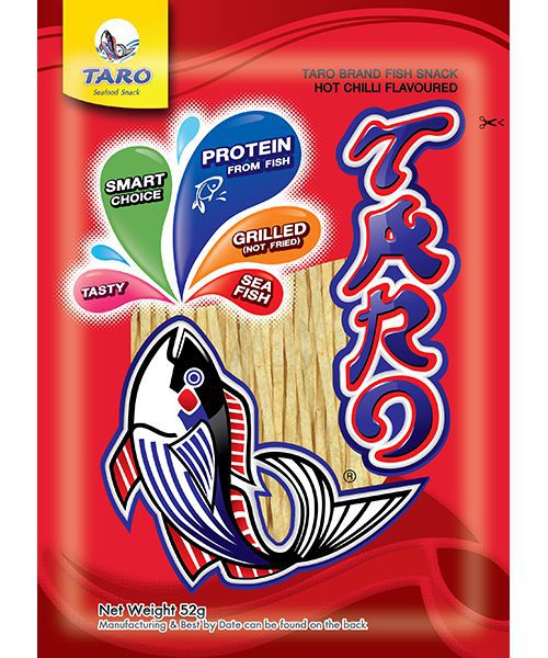 Taro Fish Snack Hot Chili Flavour