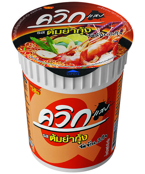 Wai Wai QUICK Cup Noodles Tom Yum (Hot & Sour) Shrimp Flavour
